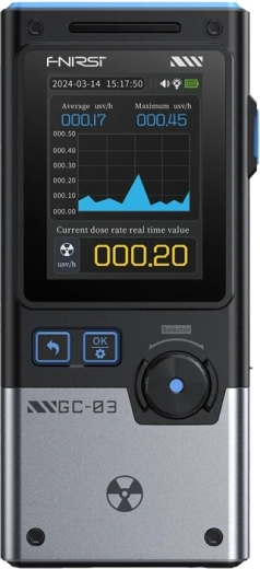 Détecteur multifonction de rayonnements ionisants FNIRSI GC-03 BK