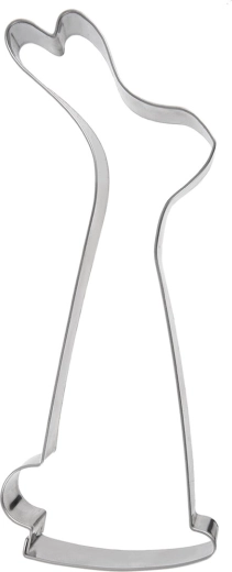 Emporte-pièce en acier inoxydable lapin debout (haut)