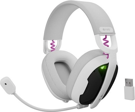 Casque de jeu sans fil FURY Fukiya F6 – blanc