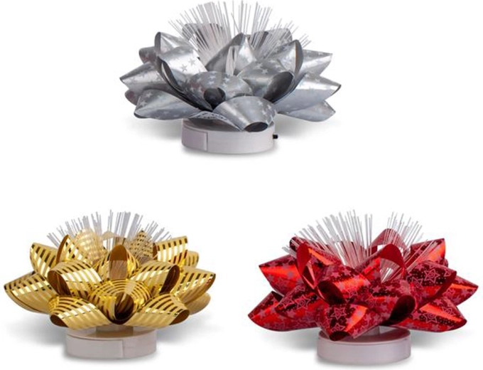 Nœud-cadeau lumineux avec LED, piles incluses (3 variantes)