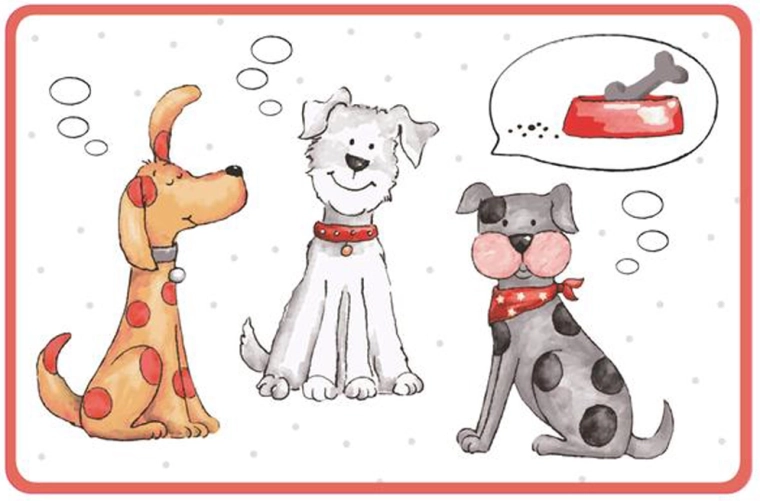 Set de table en plastique Toro avec motif chat et chien 44 × 28,5 cm