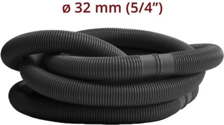 Tuyau de piscine au mètre 32 mm (5/4") noir – 1 m