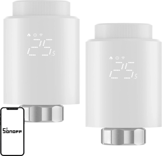 Tête thermostatique Sonoff ZigBee TRVZB (2 pièces)
