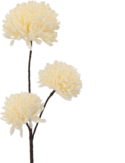 Fleur décorative 80 cm blanche