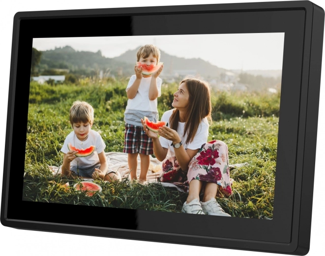 Cadre photo numérique intelligent 10,1" avec Wi‑Fi et écran tactile
