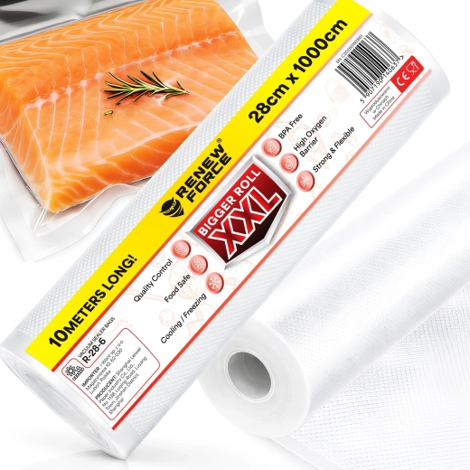 Film sous vide gaufré pour machines à souder Renew Force 28 cm × 10 m - 1 pièce