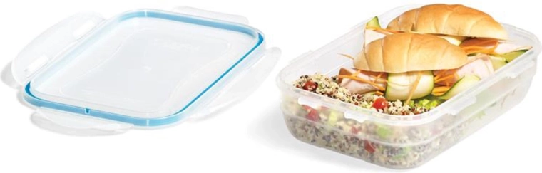 Boîte alimentaire EASY MATCH rectangulaire 850 ml, turquoise