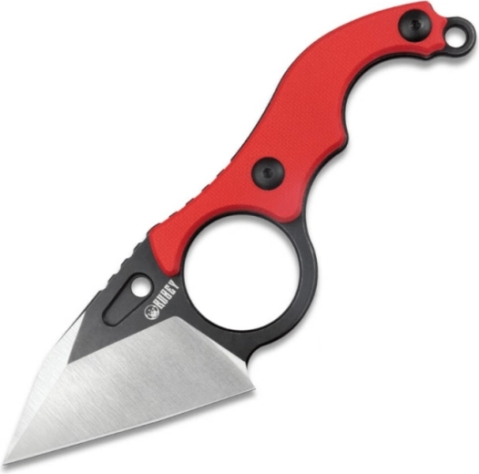 Kubey Hippocam Red couteau de collection à lame fixe 6 cm