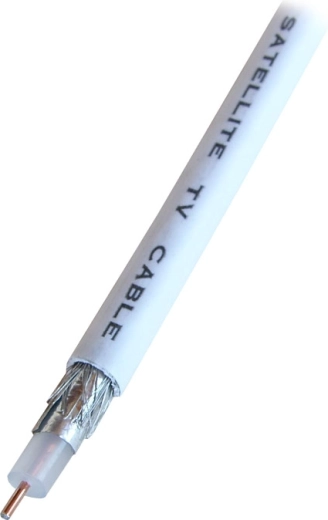 Câble coaxial Solight CC120 15 m blanc