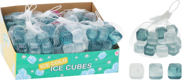 Cubes réfrigérants réutilisables 26,5 × 26,5 mm, assortiment de couleurs (18 pcs)