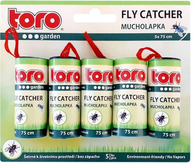 Piège à mouches TORO 75 cm, sans produits chimiques, 5 pcs