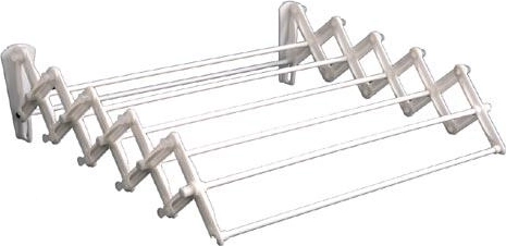 Étendoir à linge accordéon Praktik 80 cm blanc
