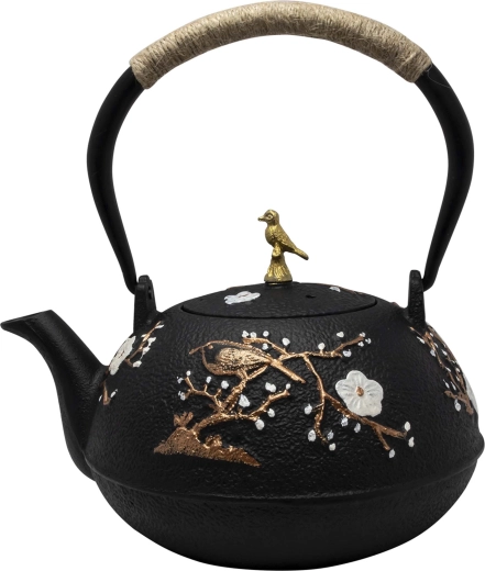 Théière en fonte 1 L noire