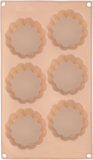 Moule en silicone pour pâtisserie fleurs, beige 30 × 17,5 × 3 cm