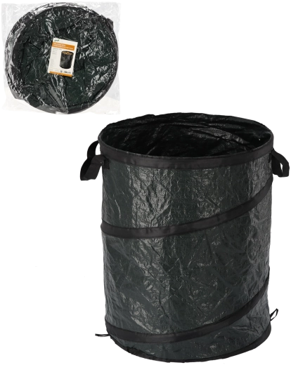 Panier de jardin pliable 100 L vert avec poignées