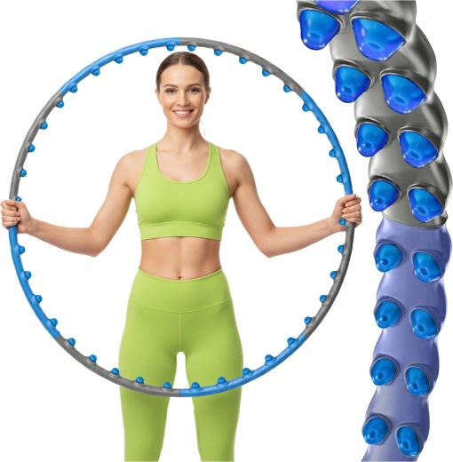 Hula hoop de massage Trizand de 110 cm avec picots magnétiques