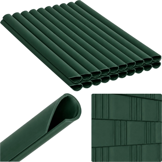 Clips pour bande de clôture, verts, 19 cm, 20 pcs
