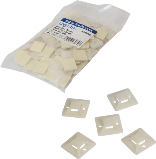 Supports adhésifs pour colliers de serrage