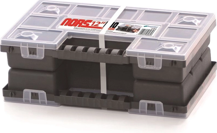 Organiseur en plastique NORS DUO – ensemble de deux boîtes connectables