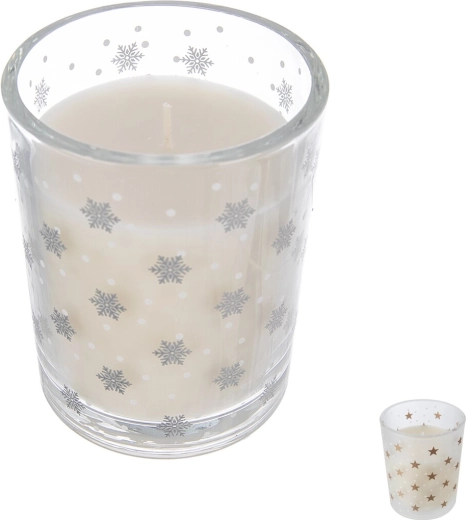 Bougie parfumée en verre 8 cm mix