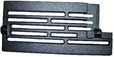 Grille inférieure rotative en fonte 14 × 29,5 cm pour cuisinières 9100 et 9103
