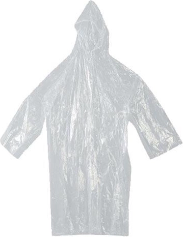 Imperméable en polyéthylène avec boutons-pression