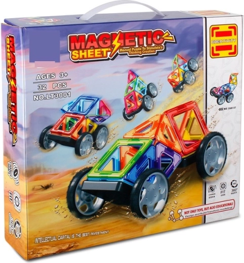 Jeu de construction magnétique Magnetic Sheet – 32 pièces
