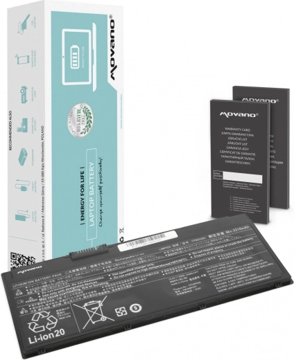 Batterie Movano FPB0338S pour Fujitsu LifeBook U758 3490 mAh (50 Wh)