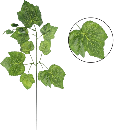 Brindille artificielle avec feuilles de vigne 58 × 34 cm