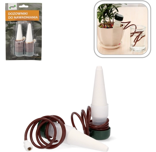 Lot de 2 doseurs d’arrosage avec tuyau de 80 cm