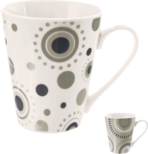 Tasse en porcelaine cercles 0,35 l – mix de décors