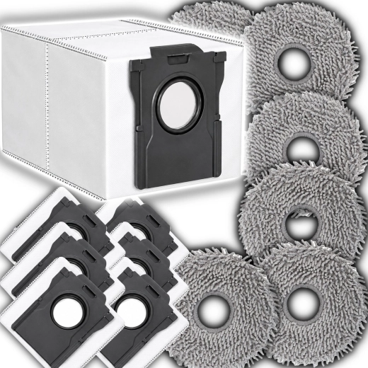 Kit d’accessoires pour aspirateurs robots Dreame (mops + sacs) compatible avec L10S Ultra Gen 2/3, L40, X40, X50