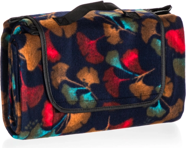 Couverture de camping et pique-nique 170 × 140 cm en polaire avec couche isolante