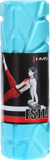 Rouleau de massage en mousse HMS 30 cm bleu