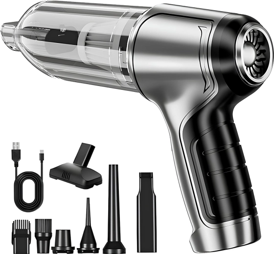 RENEW FORCE aspirateur à main sans fil 2-en-1 pour voiture et maison 15000 Pa