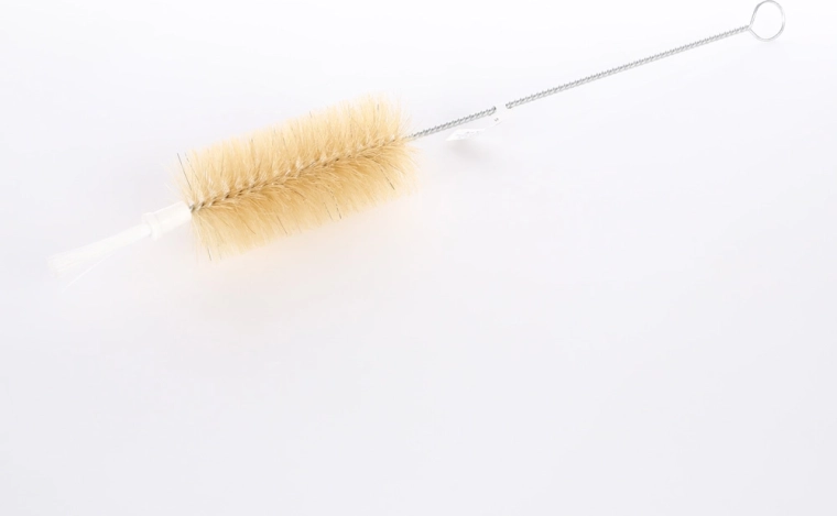 Brosse à bouteilles en poils naturels clairs 0,5 l