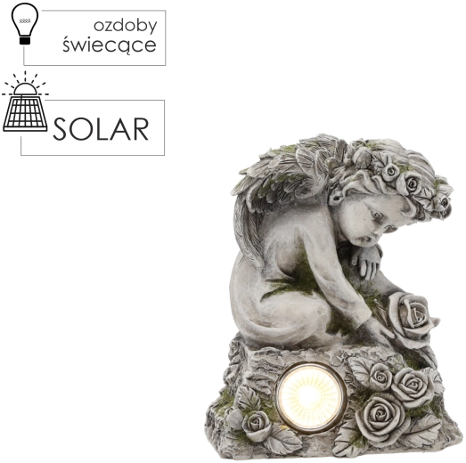 Statuette décorative d’ange avec éclairage LED GardenLine