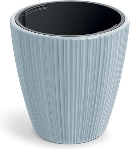 Pot de fleurs ORO 39 cm gris clair avec insert