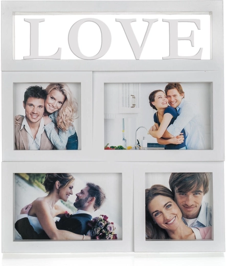 Cadre photo Love pour 4 photos 28 × 31 cm