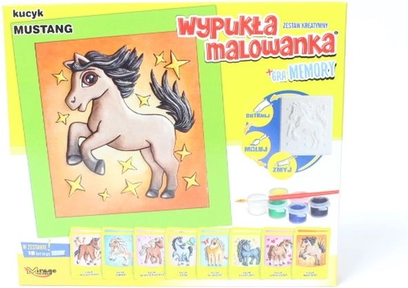 Mirage Hobby coloriage 3D – Poney mustang + memory