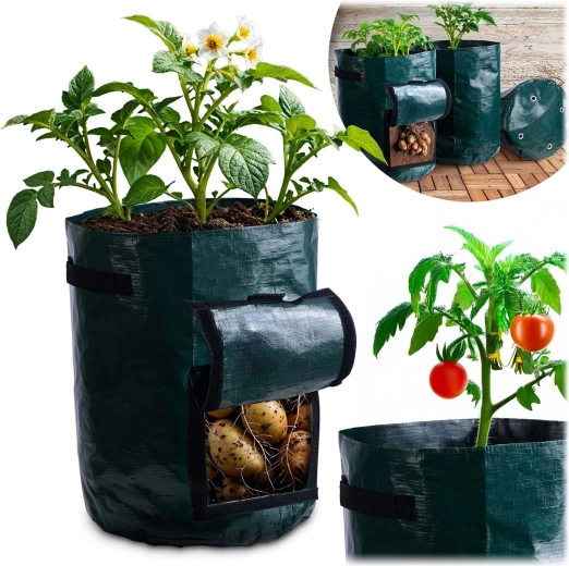 Sac de culture pour légumes 43 l avec fenêtre de récolte