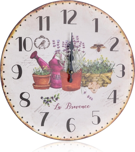 Horloge murale Lavender 34 cm
