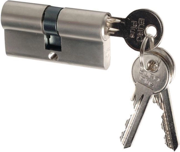 Cylindre de construction avec bouton 30+35 mm, 3 clés, nickel mat RICHTER