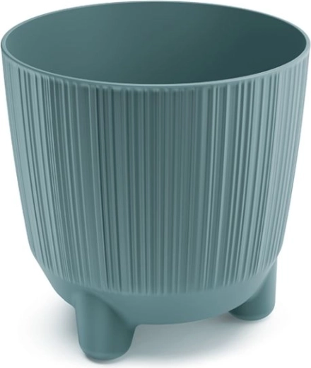 Cache-pot à pieds Ryfo N 14,5 cm bleu scandinave