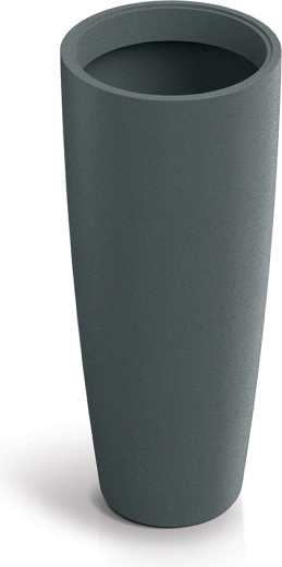 Cache-pot Molio round slim graphite 38 cm