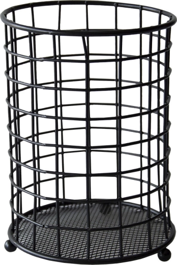 Porte-couverts en métal 13 × 18 cm noir