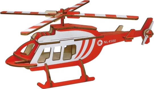 Woodcraft puzzle 3D en bois hélicoptère de transport