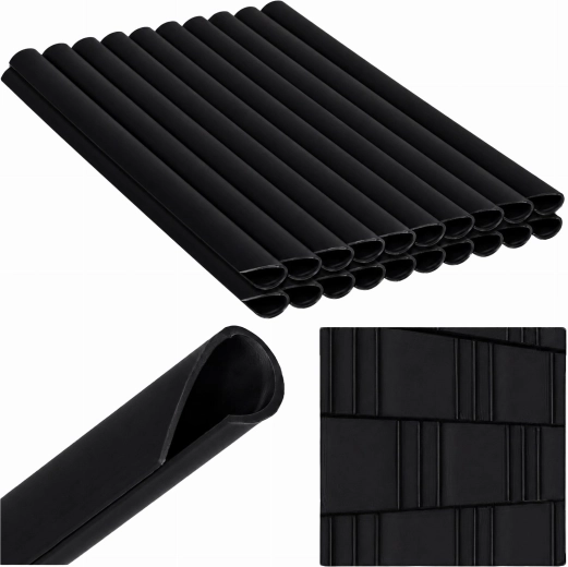 Clips de montage noirs pour bande d’occultation 19 cm, 20 pcs