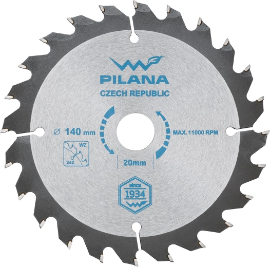 Lame de scie PILANA SK 5255 WZ 140 mm, 24 dents, alésage 20 mm