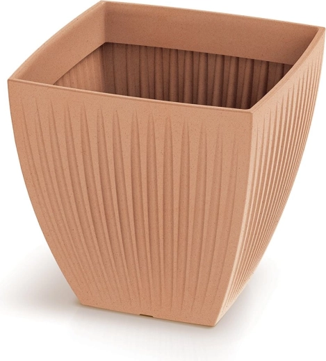 Pot de fleurs Latia Square Midl 30 × 30 × 30 cm terracotta